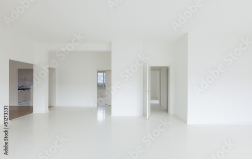 Photo: White apartment Interior, view of the room White apartment Interior, view of the room