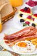 Breakfast, eggs and bacon