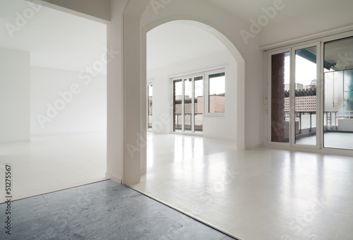 Photo: White apartment Interior, view of the rooms White apartment Interior, view of the rooms