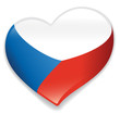 Czech heart vector