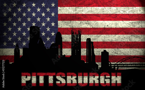 Illustration: View of Pittsburgh City View of Pittsburgh City