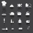 Kitchen Utensils and food preparation black