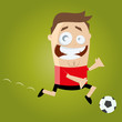 fußball cartoon