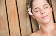 Beautiful relaxed woman
