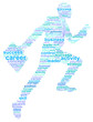 Business Man Success In Career Word Cloud Concept