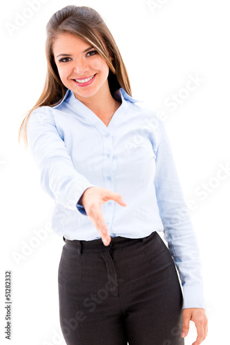 Photo: Business woman handshaking Business woman handshaking