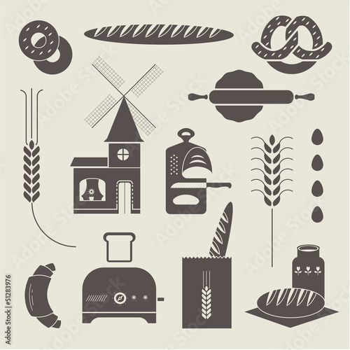 Vector: Bread icons Bread icons