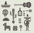 Vector: Mexico icons Mexico icons