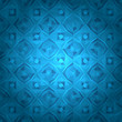Blue geometrical background with sample text