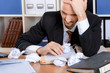 Mann mit Burnout