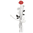 Floral background roses