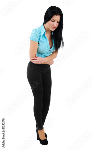 Photo: Isolated business girl Isolated business girl