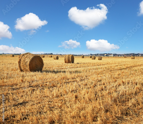 Photo: Kibbutz field after harvest Kibbutz field after harvest