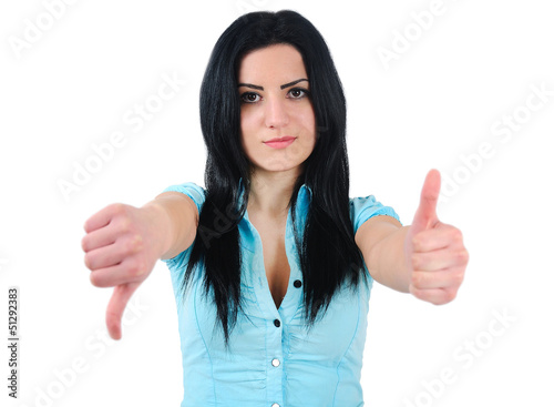 Photo: Isolated business girl Isolated business girl