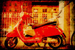 Retroplakat - Motorroller