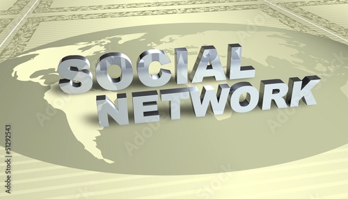 Illustration: 3D Grafik - Social Network 3D Grafik - Social Network
