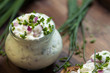Frischer Quark mit Kräutern
