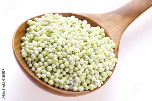 Photo: tapioca pearls with lime. white bubble tea ingredients tapioca pearls with lime. white bubble tea ingredients