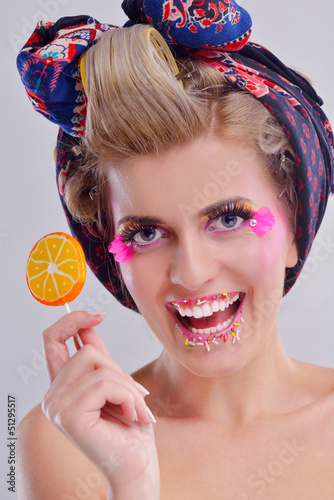 Photo: Beautiful Woman Luxury Makeup Beautiful Woman Luxury Makeup