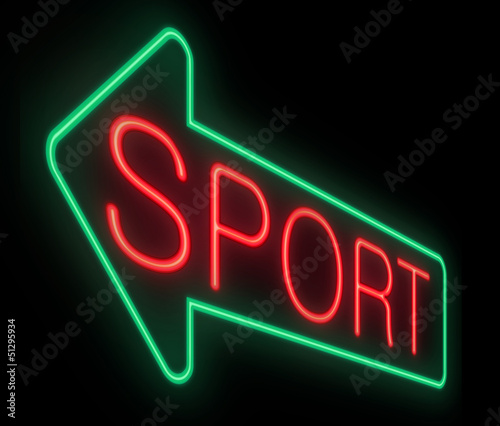 Illustration: Sports concept. Sports concept.