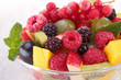 fresh fruits salad in bowl