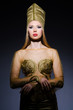 Young model in personification of egyptian beauty
