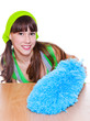 Girl with a duster
