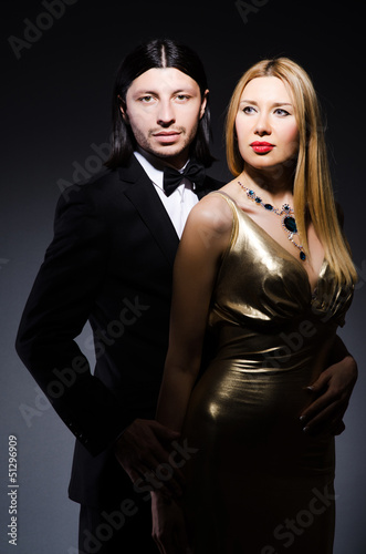 Photo: Pair in funny love concept Pair in funny love concept