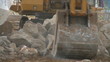 Video: Excavator moving large stones Excavator moving large stones