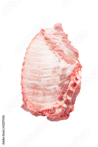 Photo: Whole raw pork ribs Whole raw pork ribs