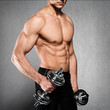 exercise with dumbbells