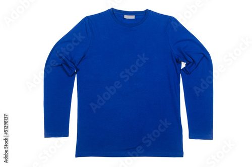 Photo: Male sweater isolated on the white Male sweater isolated on the white