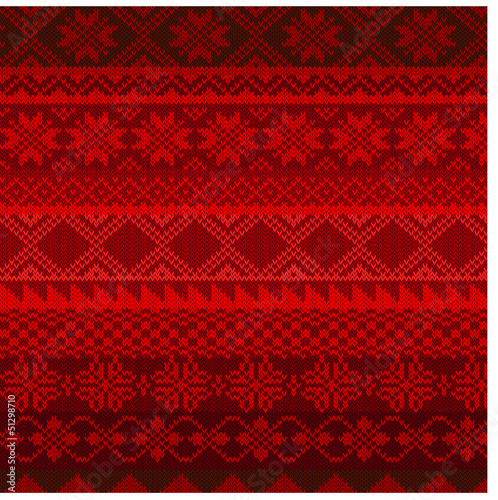 Vector: Knitted background in Fair Isle style Knitted background in Fair Isle style