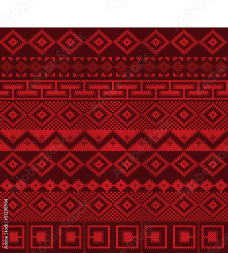 Vector: Knitted background in Fair Isle style seamless Knitted background in Fair Isle style seamless