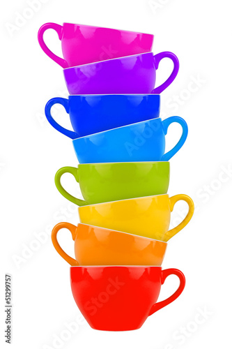 Photo: coffee cup tower coffee cup tower