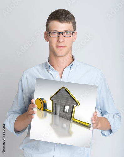 Illustration: Construction project presentation Construction project presentation