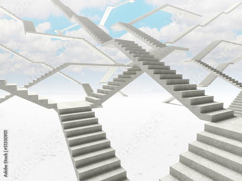 Illustration: abstract stairs background abstract stairs background