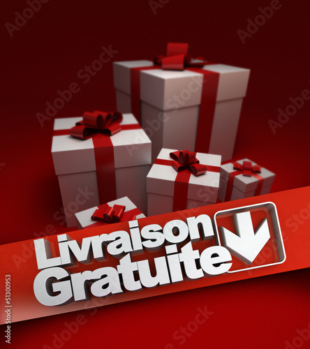 Illustration: Present, Livraison gratuite Present, Livraison gratuite