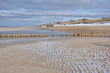 Wanderung am Strand im Winter auf Sylt nach Wenningstedt