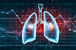 Schematic illustration of human lungs
