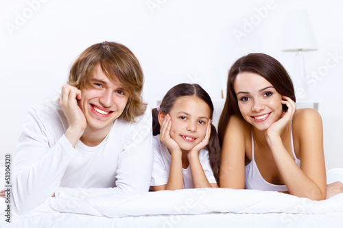 Photo: Family at home Family at home