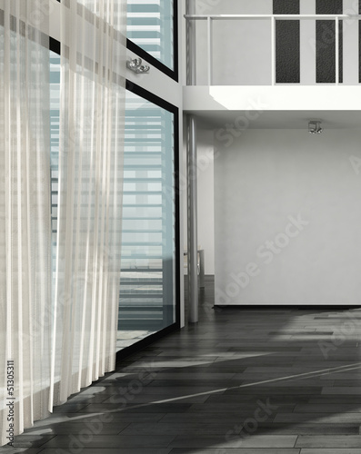Illustration: Modern Empty White Interior Room | Design Loft Modern Empty White Interior Room | Design Loft