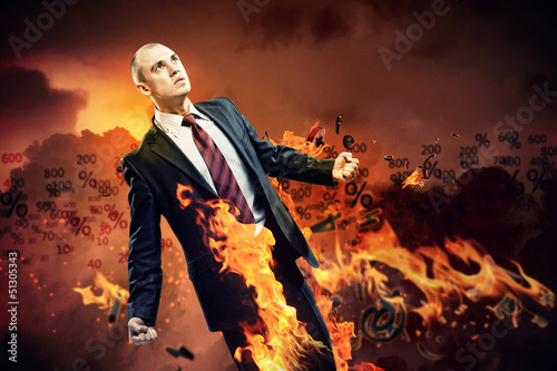 Photo: Businessman in anger Businessman in anger