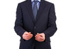 Businessman asking for money.