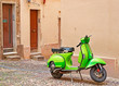 green scooter