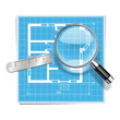 Vector layout concept of house