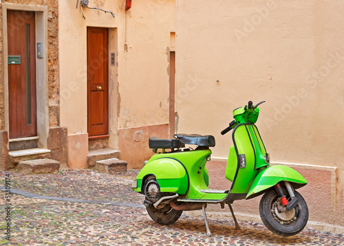 Photo: green scooter green scooter