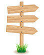 Vector: Wooden signboard Wooden signboard