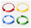 Arrows in a Circle flow - Business concept