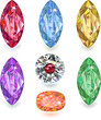 Seven colored gems